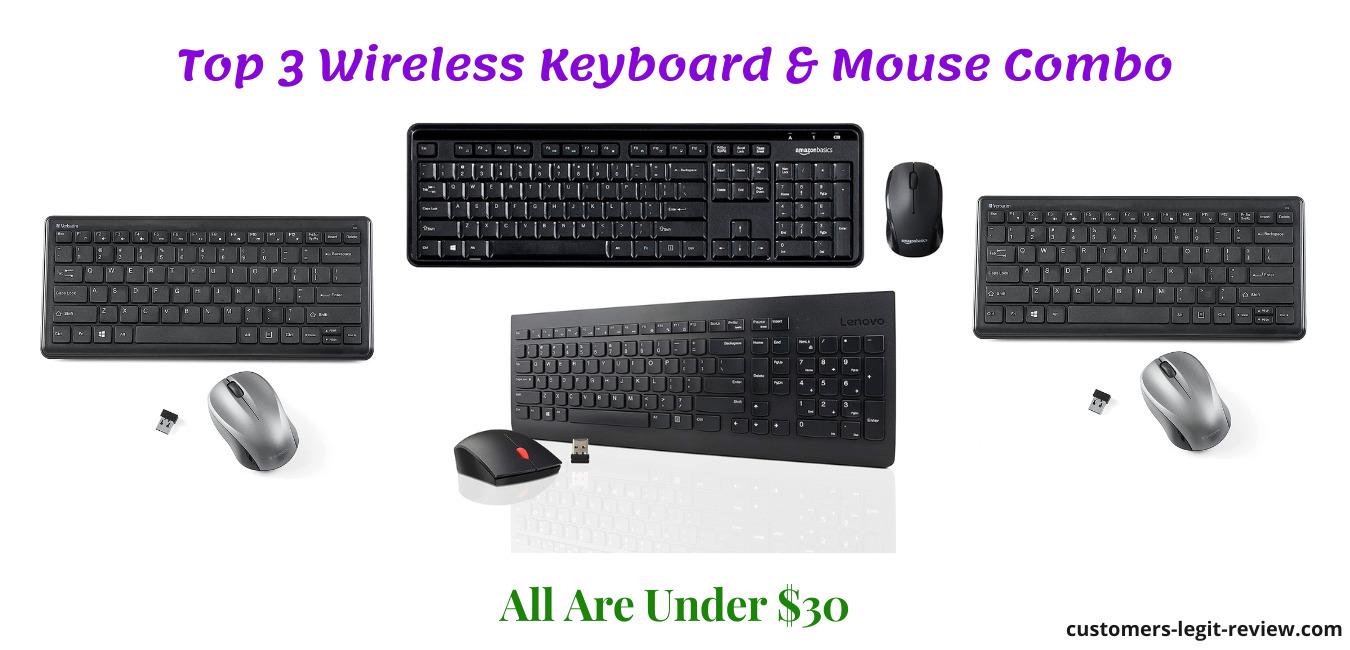 Top 3 Wireless Keyboard & Mouse Combo