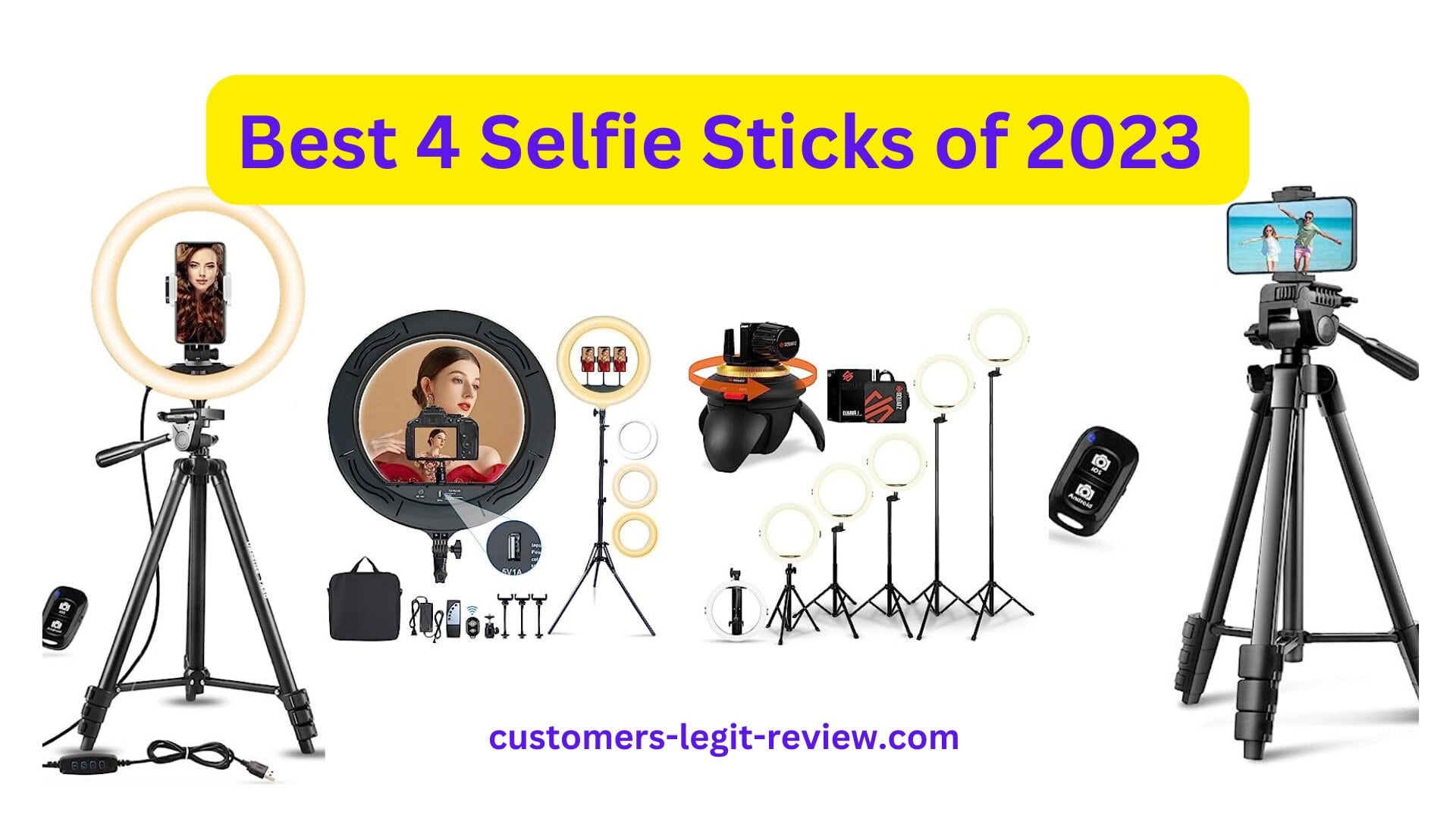 Best 4 Selfie Sticks of 2023